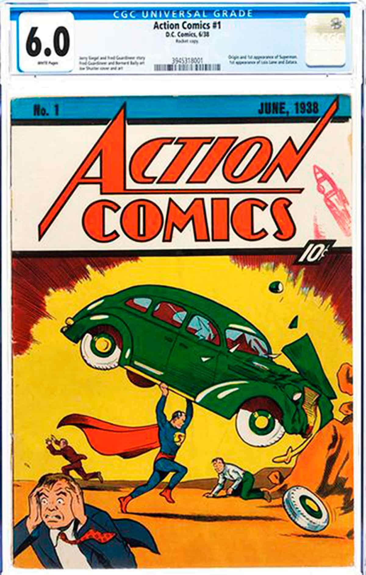 Superman surgiu pela primeira vez em 1938 em reação à ascensão de Hitler e do antissemitismo na Europa Foto: Heritage Auctions/HA.com