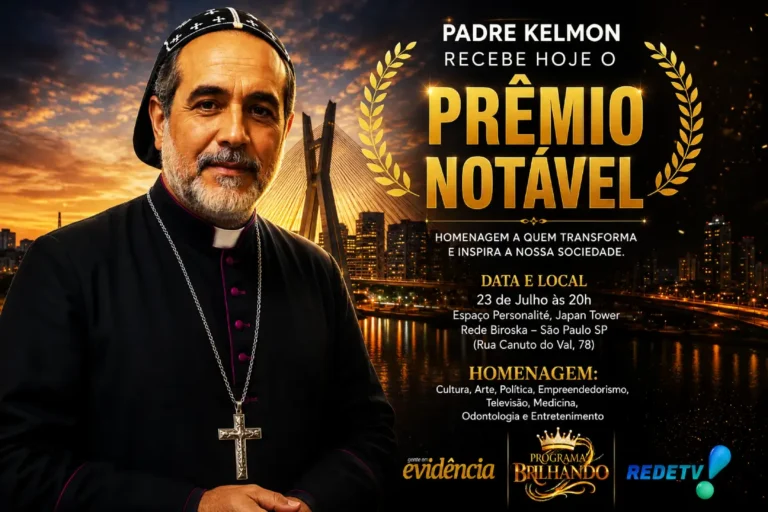 Padre Kelmon confirma pré candidatura à Câmara Federal e agora recebe reconhecimento nacional com o Prêmio Notável · 7Minutos