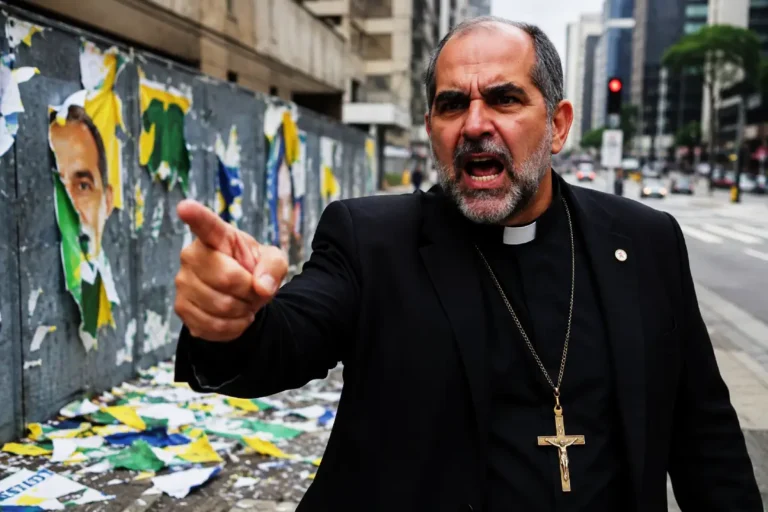 PADRE KELMON se REVOLTA após DESTRUIÇÃO de MATERIAL de CAMPANHA em SÃO PAULO · 7Minutos
